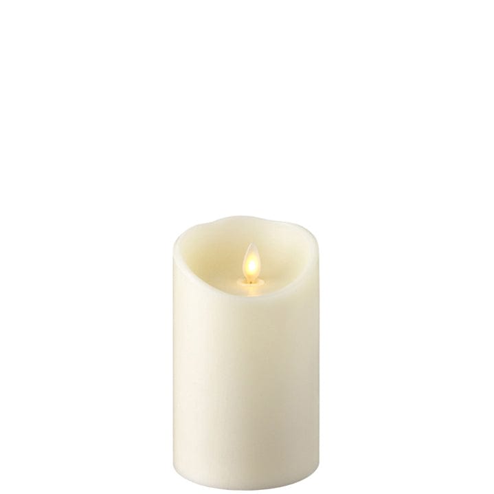 3.5" X 5" Push Flame Ivory Pillar Candle