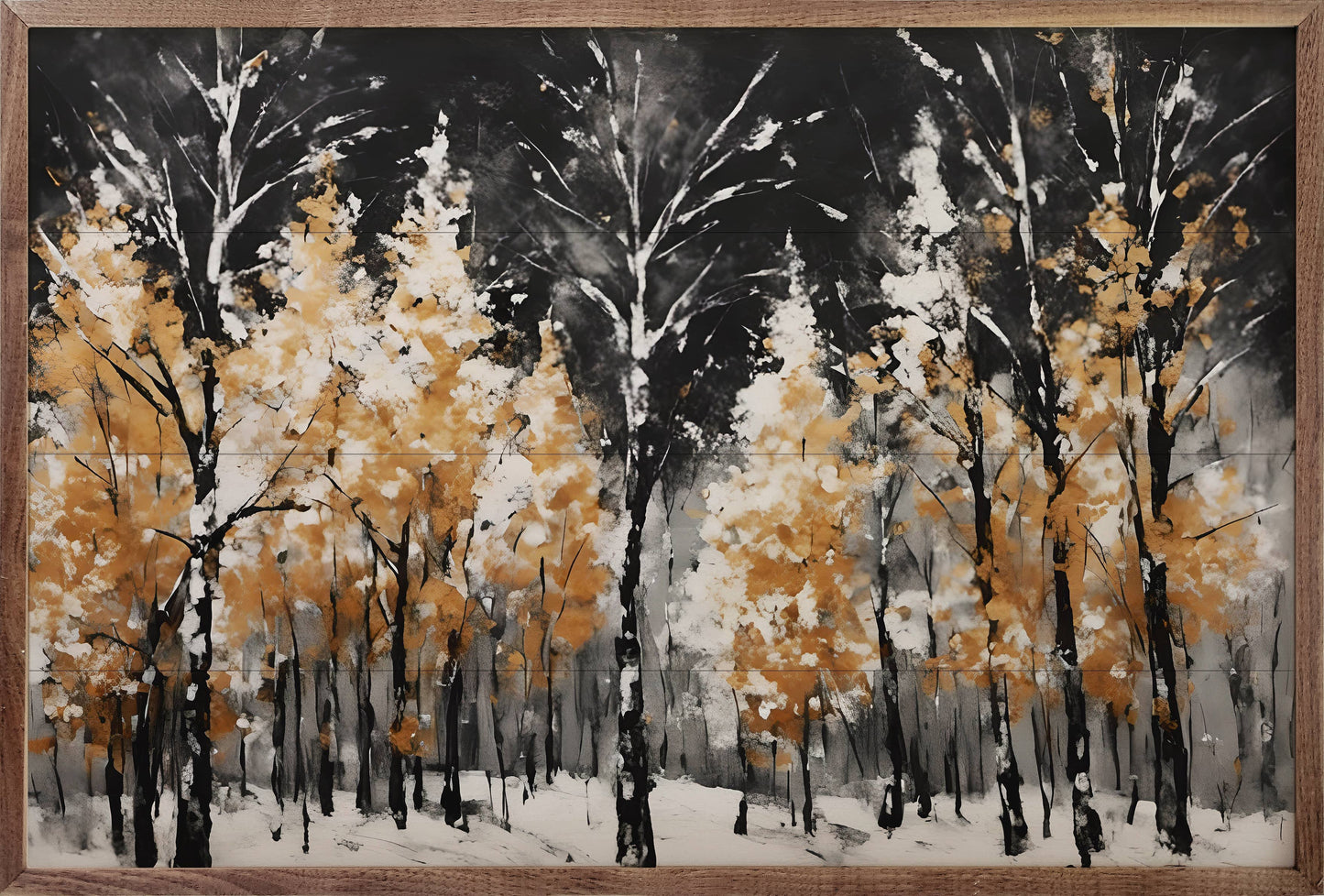 Trees Of Gold Art Print