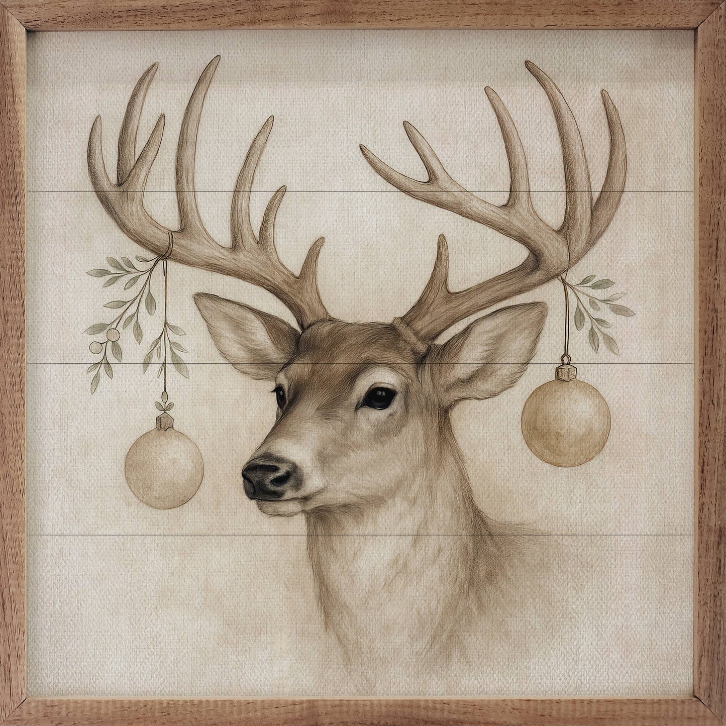 Holiday Deer Art Print