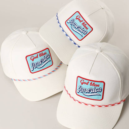 **Pre-Order** God Bless America Embroidered Patch Trucker Hat