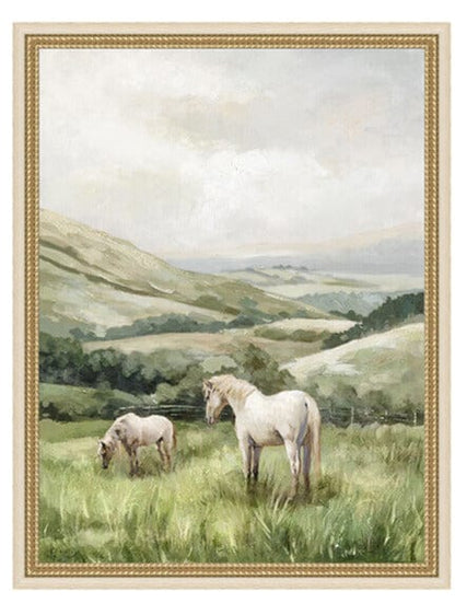 23.5x31.5" Multicolored Canvas Prints with Coordinated Horse Motifs