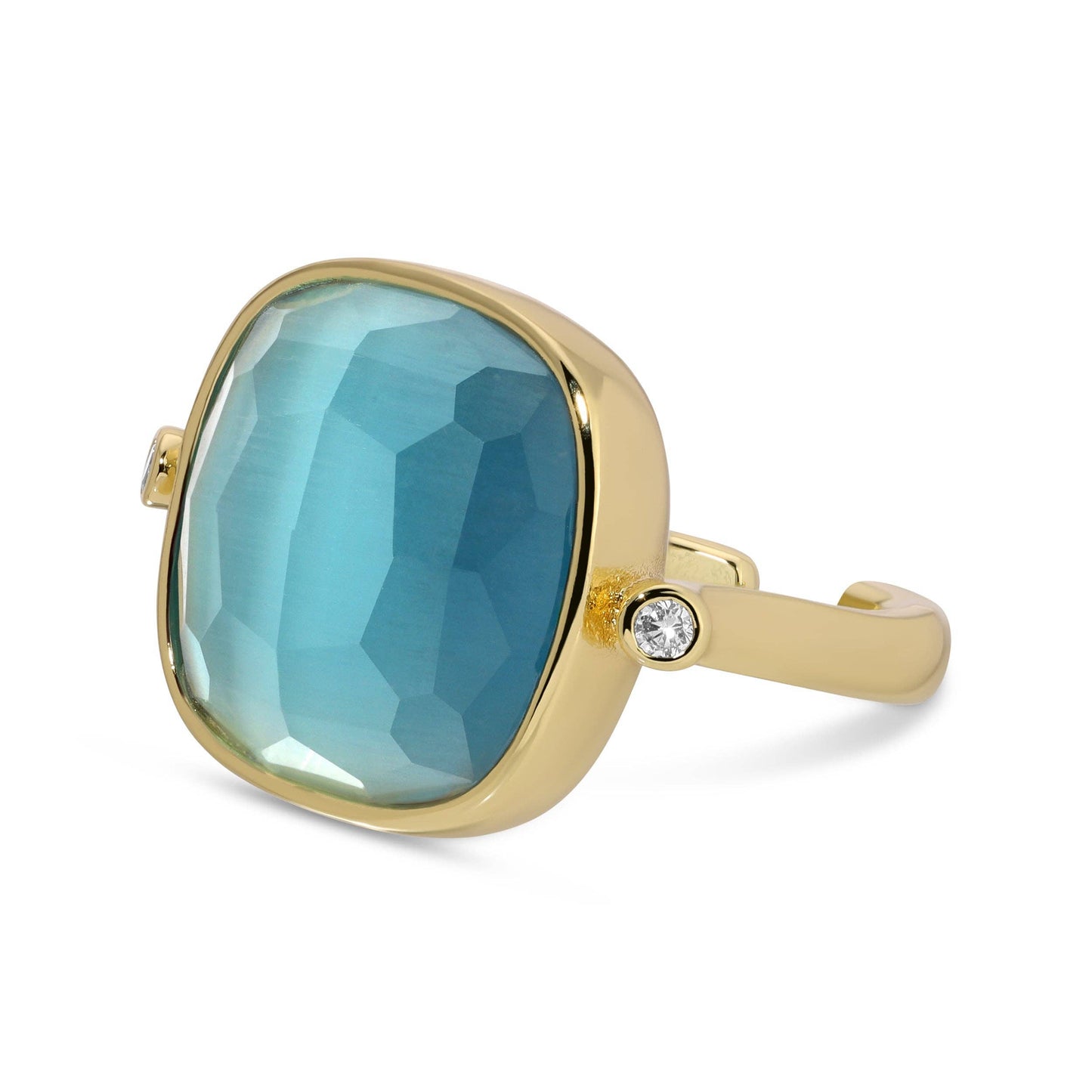 Ms. Reliability Square Stone Ring