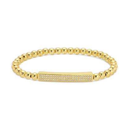 Pave Bar Stretch Bracelet