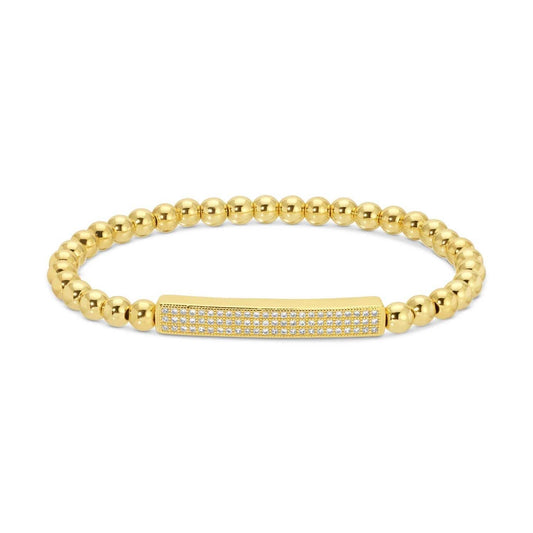 Pave Bar Stretch Bracelet