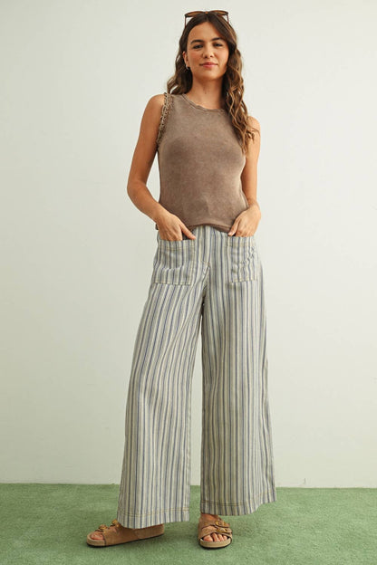 Crochet Ruffle Trim Ribbed Top