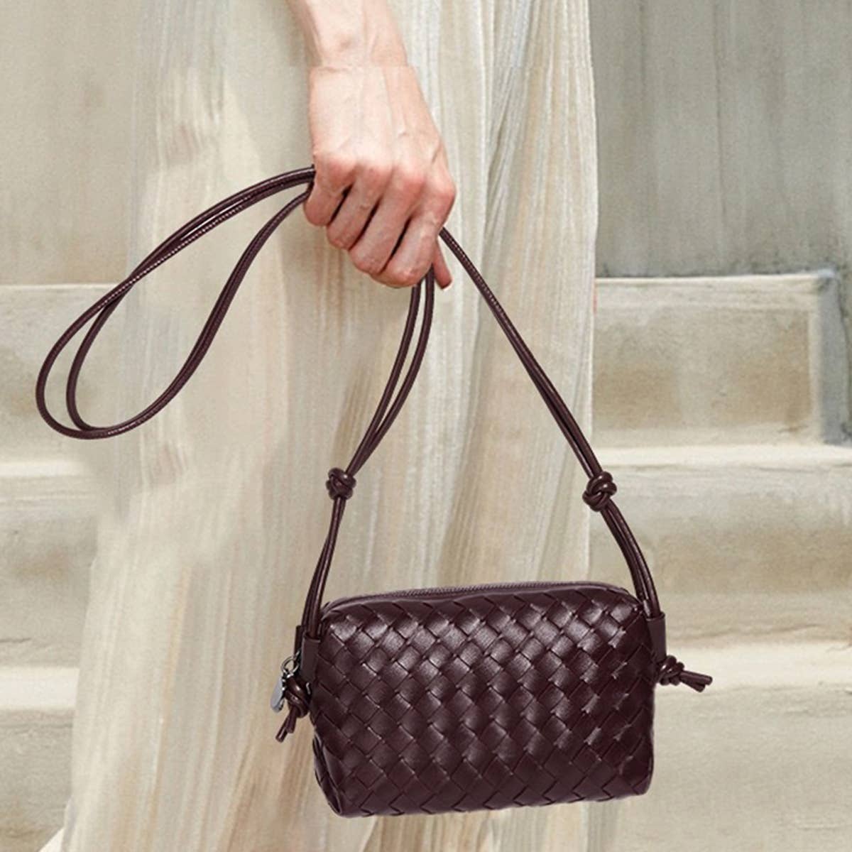 Handmade Woven Large Mini Crossbody Bag_CWAB06097