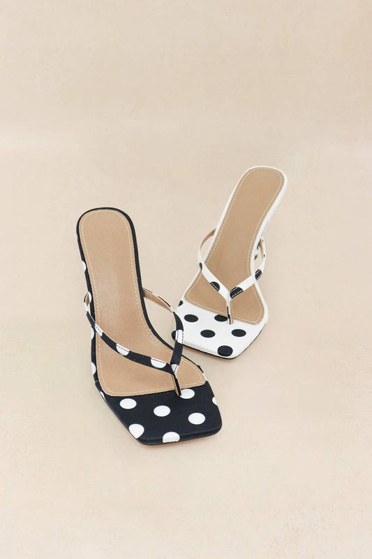 Polka Dot Thong Heel