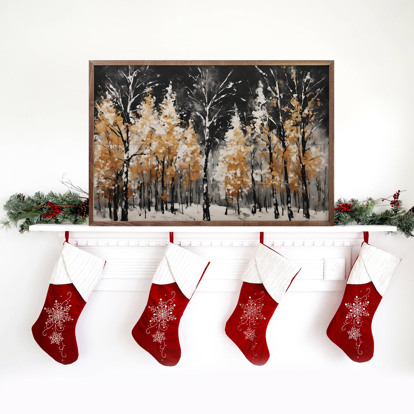 Trees Of Gold Art Print