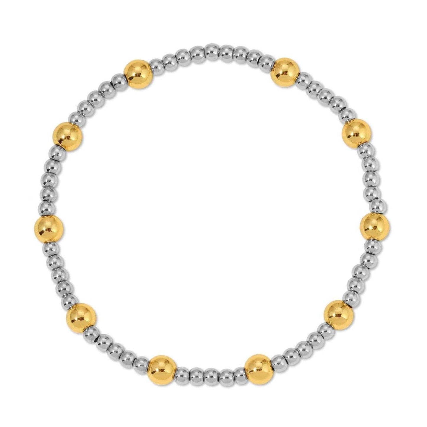 Two-Tone Stretch Bracelet 3mm/5mm