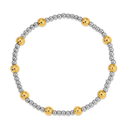 Two-Tone Stretch Bracelet 3mm/5mm