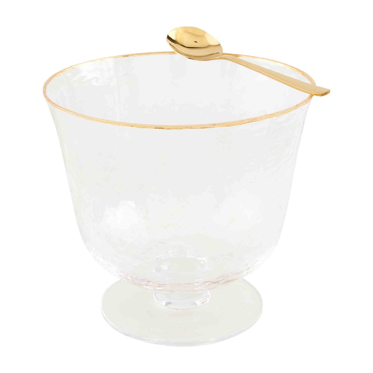 Gold Edge Glass Bowl