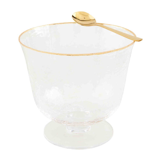 Gold Edge Glass Bowl