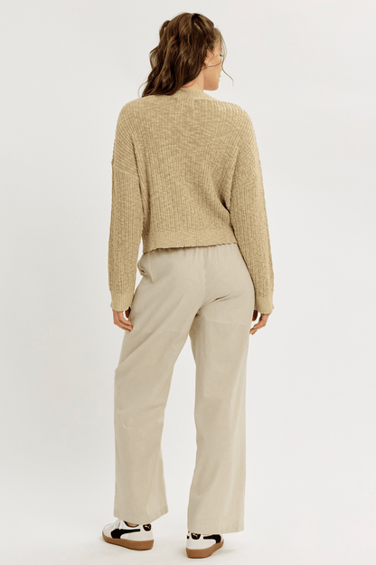 Effortlessly Cool Slouchy Sweater Cardigan With Pockets