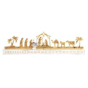 Gold Nativity Countdown Calendar