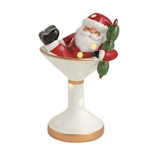Santa Martini Light-Up Sitter