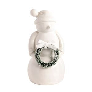 Large White Ceramic Snowman