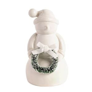Small White Ceramic Snowman