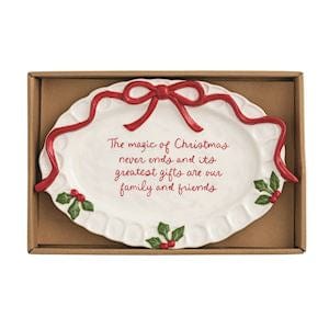 Tree Whimsical Christmas Sentiment Plate