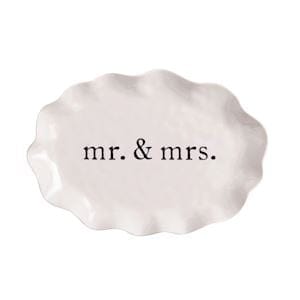 Mr. & Mrs. Melamine Platter