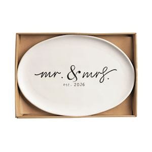 Mr. & Mrs. 2026 Platter Wedding Gift