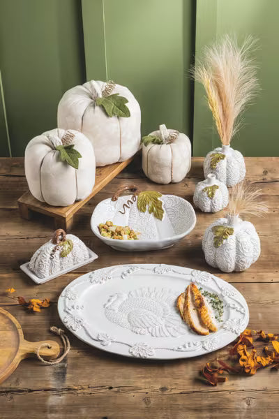 White Turkey Platter