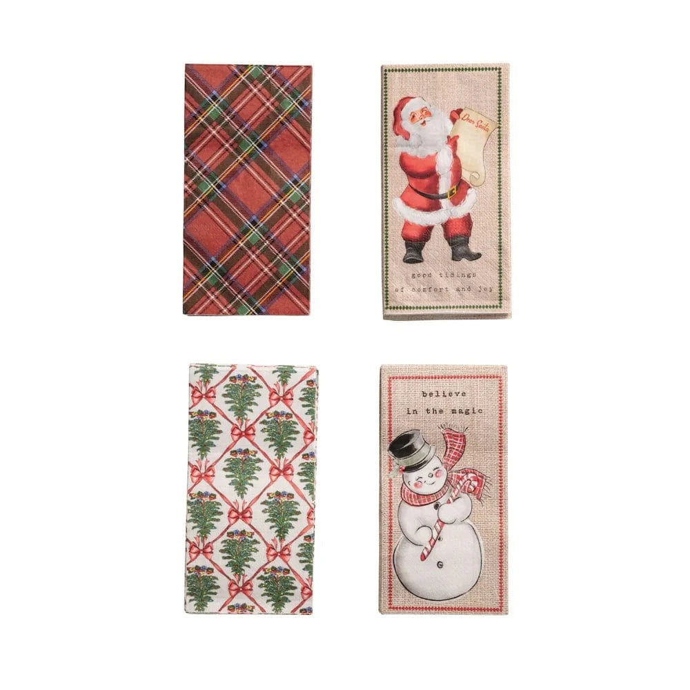 Guest Christmas Napkin Assorted