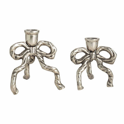 Bow Taper Candle Holder - 2 Sizes Available