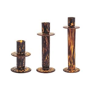Tortoise Glass Candlestick (3 sizes)