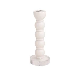 White Resin Taper Holder