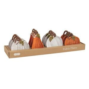 Pumpkin & Gourd Tidbit Plate - 4 Styles