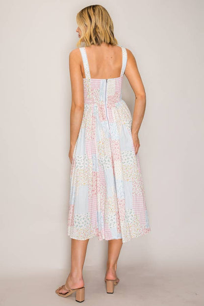 Botanic Multi Pattern Dress