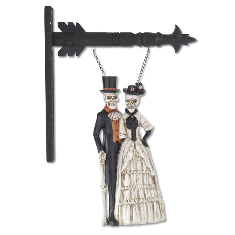 17 Inch Resin Formal Dressed Skeleton Couple Arrow Replacement