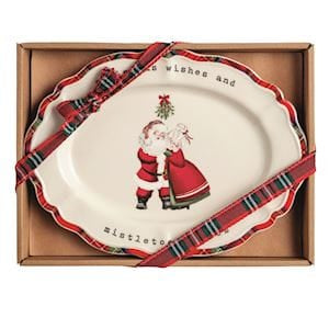 Mr. & Mrs. Claus Sentiment Plate