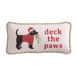 Deck The Paws Needlepoint Pillow