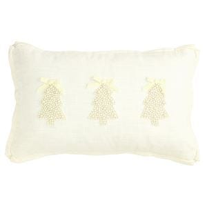 Tree White Christmas Pearl Pillow