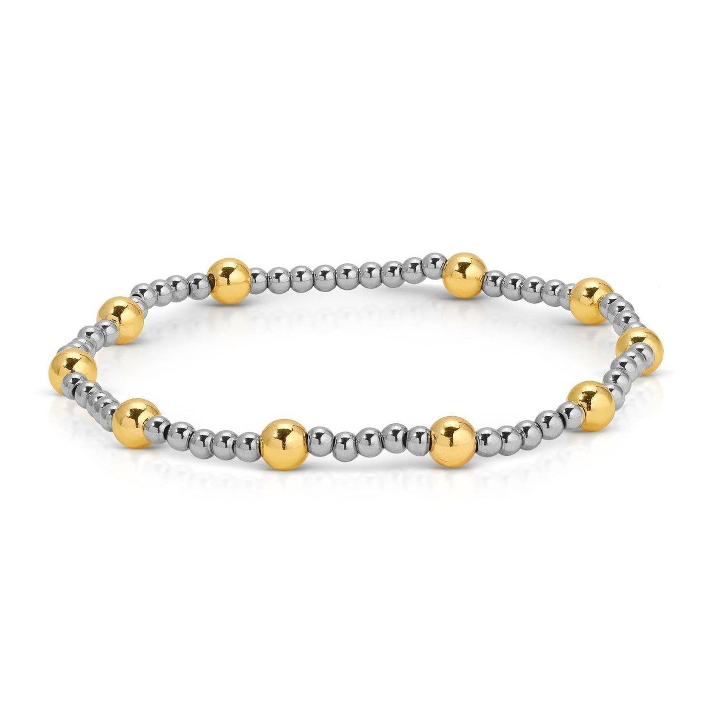 Two-Tone Stretch Bracelet 3mm/5mm