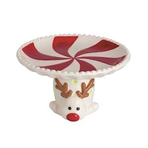 Reindeer Light-Up Candy Tidbit Pedestal