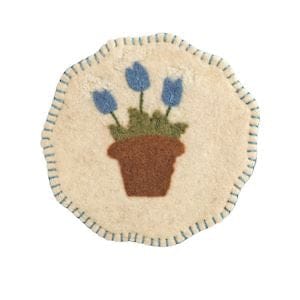 Floral Felt Trivet - 3 Colors Available