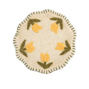 Floral Felt Trivet - 3 Colors Available