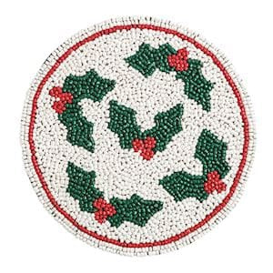Holly Beaded Trivet