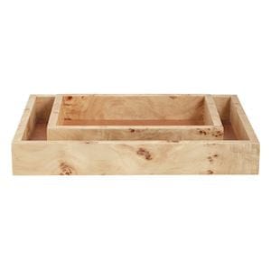 Nesting Burl Wood Tray (2 size options)