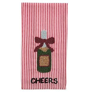 Beaded Christmas Cocktail Towel - 3 Designs