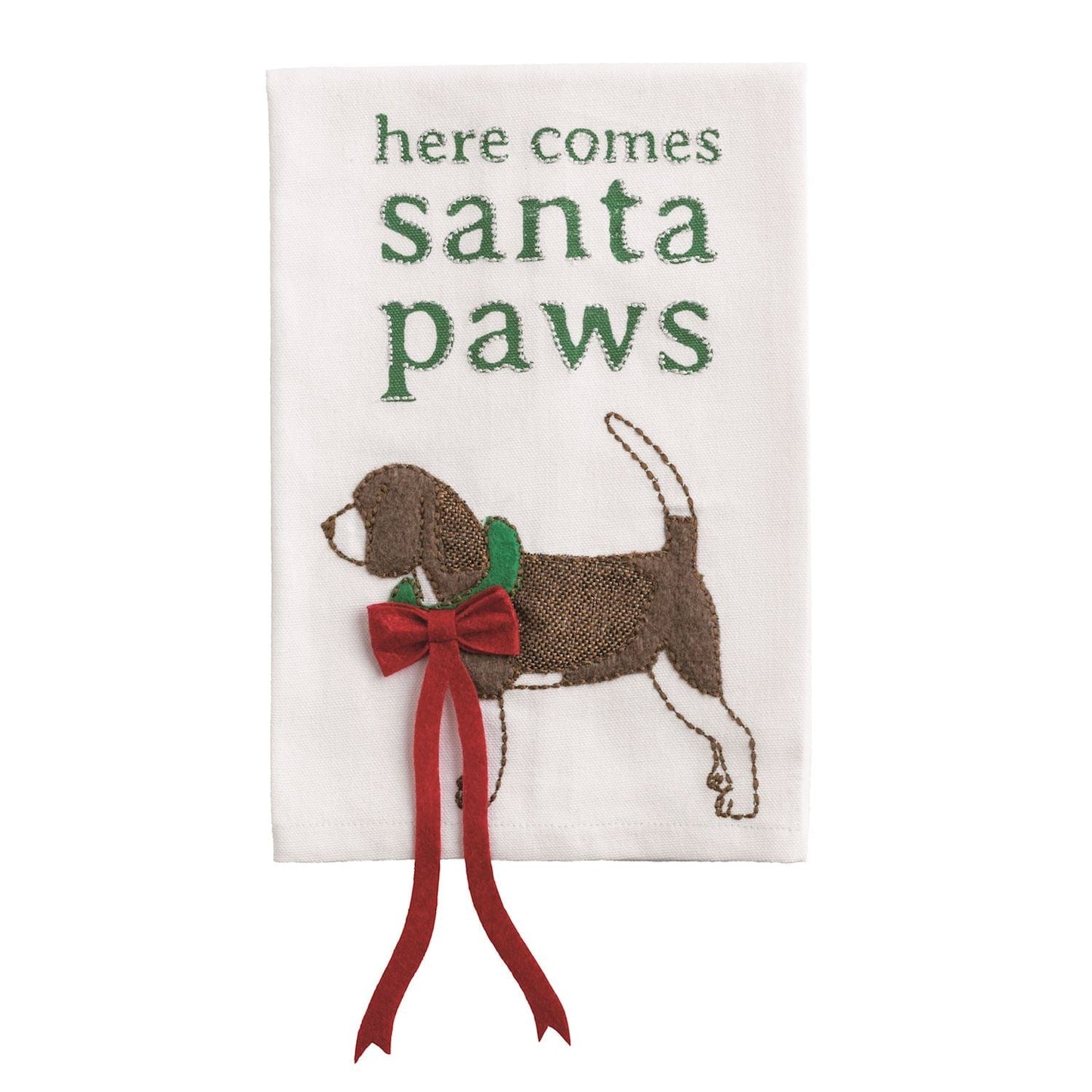 SANTA XMAS PET DANGLE TOWEL