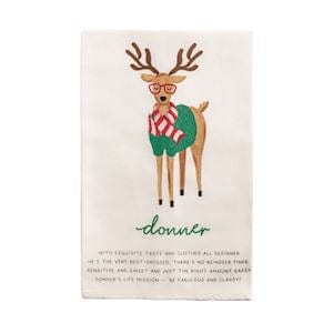 Reindeer Poem Christmas Towel - 8 Designs