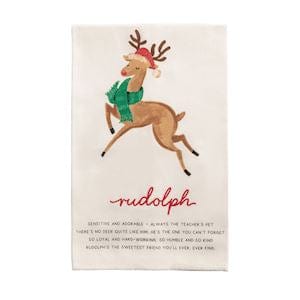 Reindeer Poem Christmas Towel - 8 Designs