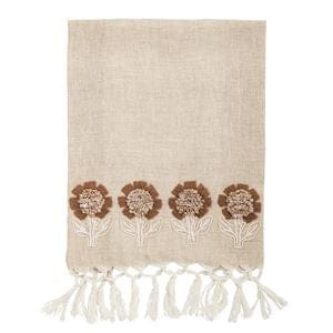 Floral Bloom Embroidered Towel (3 Options Available)