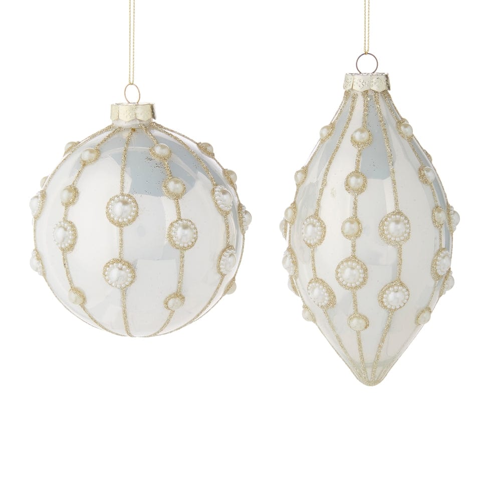Pearl embellished ornaments