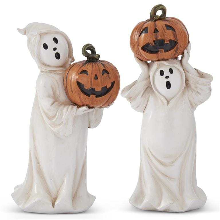 Ghost Holding Jack o Lantern - 2 Styles
