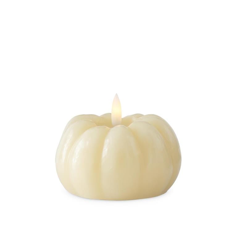 3.25 Inch Cream Wax LED Flicker Flame Candle w/Timer
