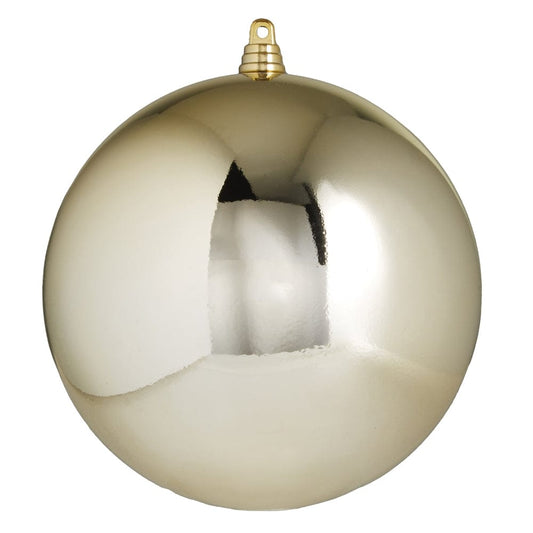 6" Shiny Champagne Ball Ornament